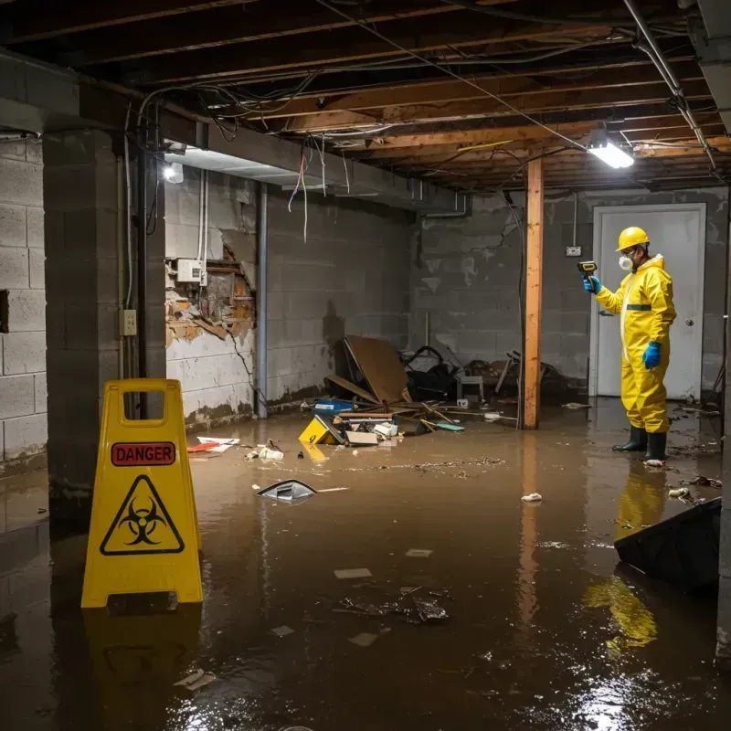 Flooded Basement Electrical Hazard in San Miguel, NM Property